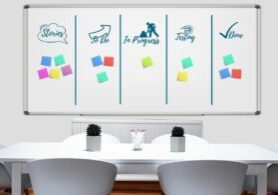 whiteboard, kanban, work